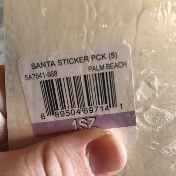 Vineyard vines santa whale Christmas sticker set of 5 - Picture 2 of 2